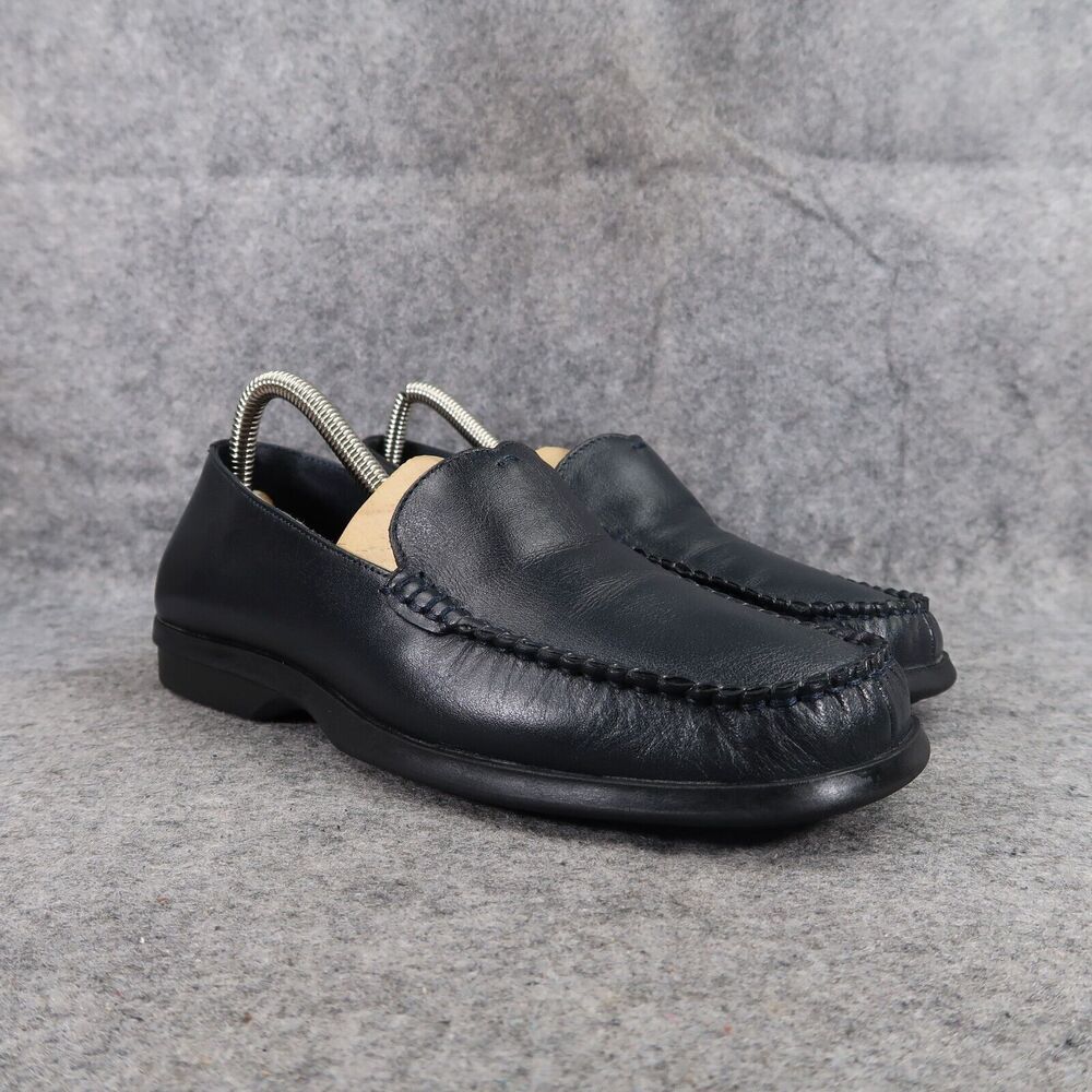 High Sierra Shoes Womens 8 Loafer Moccasin Leather Casual Career Blue Meredith